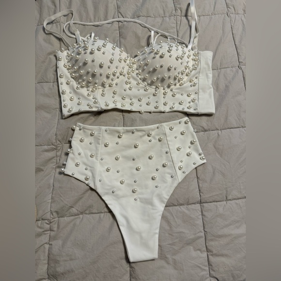 VOIR bridal two piece body suit - Picture 4 of 10